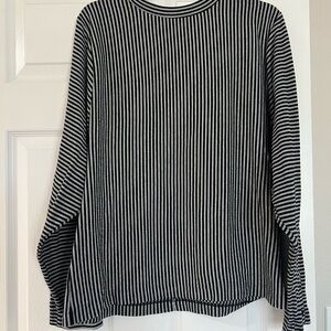 Gently worn Zara Black and White Striped Top size M